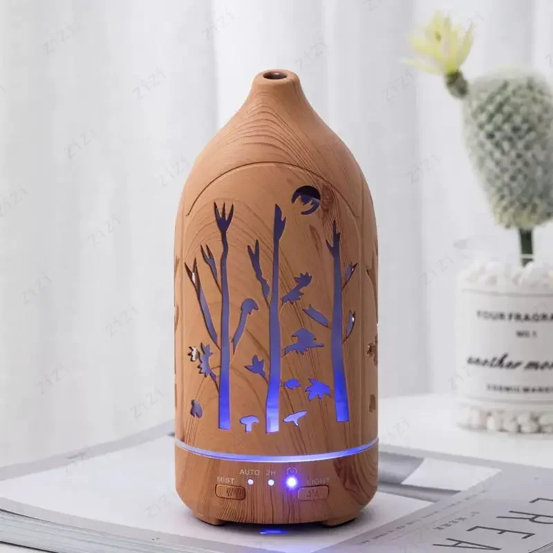 Ultrasonic Aromatherapy Essential Oil Diffuser, 7 Color Changing LED Lights, Auto Shut Off, Whisper-Quiet Cool Mist Humidifier for Home Bedroom Office Decor