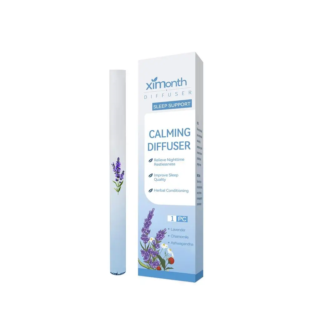 1pcs Herbal Diffuser with Mullein/Thyme/Mints Guarana/Green Tea Natural Energy Boost Clear Breathing Support for All Ages 10g