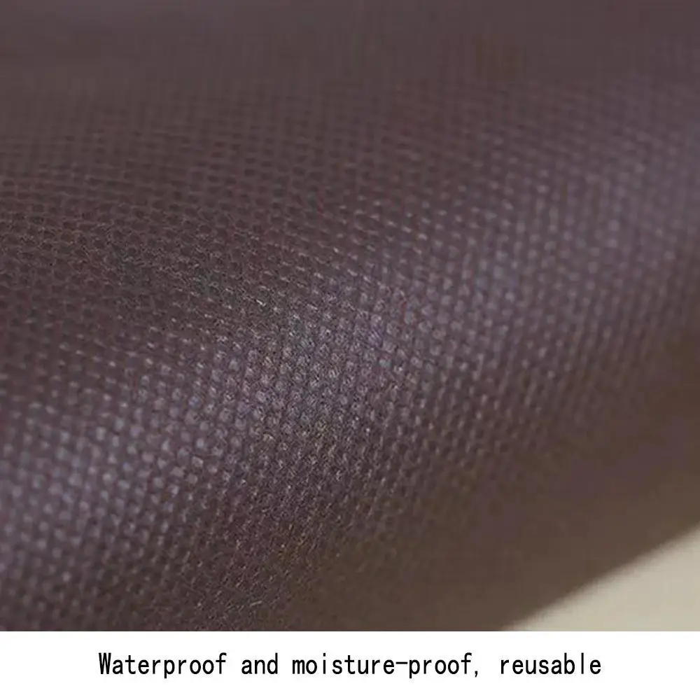 Customized Brown Non-woven Dust Cover Thickened Suit Jacket Protective Cover Wardrobe Storage Bag Fashionable Gold Letter Series
