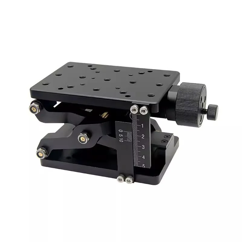 Z-axis Scissor-type Manual Lifting Table Optical Experiment Lifting Platform Precision Fine-tuning Displacement Table ZLJG60