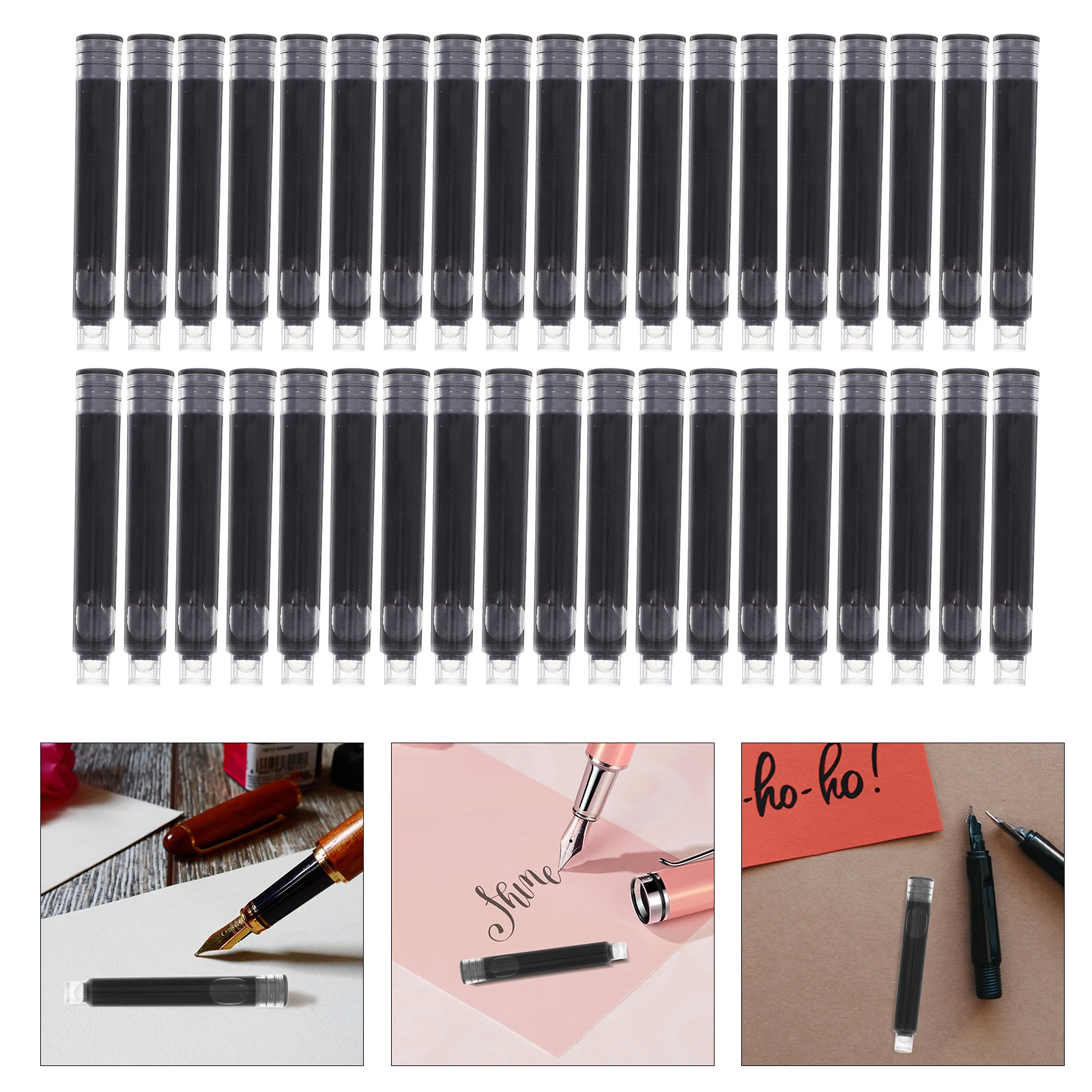 

100pcs Fountain Pen Refill Smooth Writing Portable Refills Convenient Replacement Calligraphy Pen Ink Multi Use