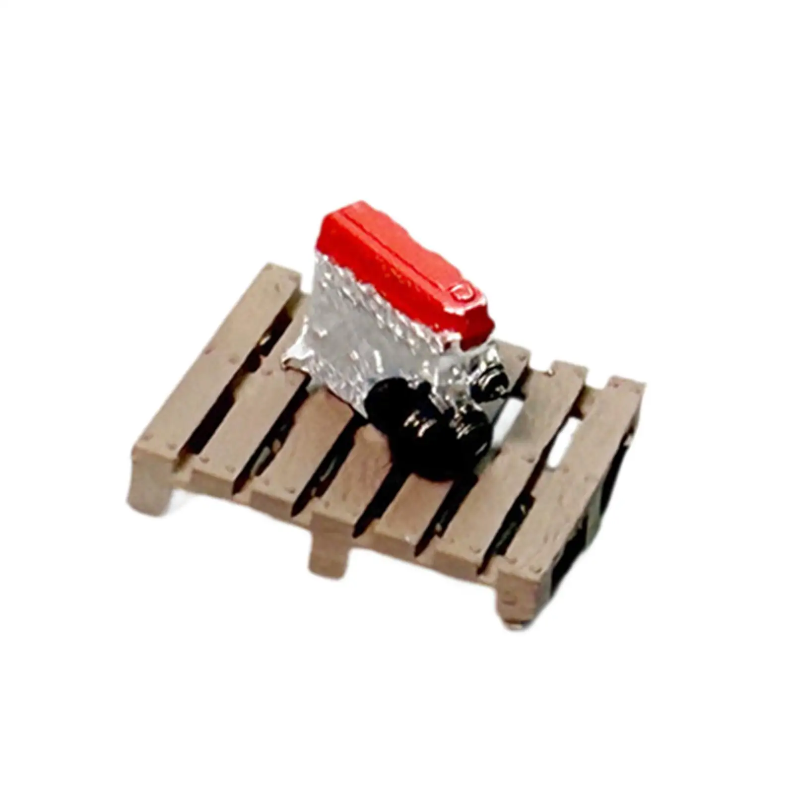 Multicolor Plastic Fake Wooden Board Engine Model for Miniature Car Workshop 1 64 Scale Garage Car Toy Accessory