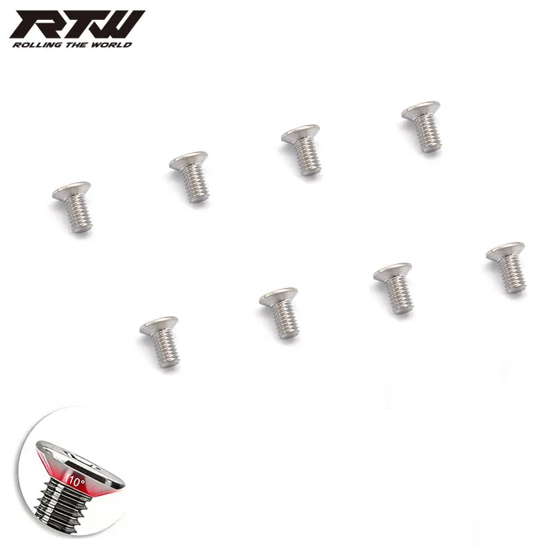RTW Titanium Alloy TC4 Countersunk Screws 110° flat Head Screws, suitable for Xray 301020 TSS 10DC model car Thin type 1PCS