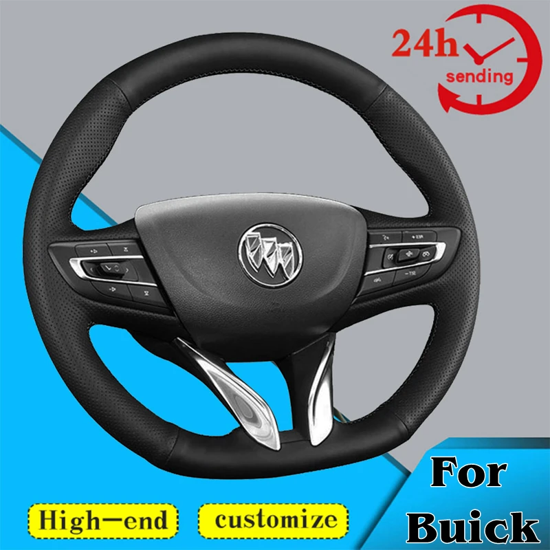 Custom DIY Car Steering Wheel Braid Cover 100% Fit For Buick Verano Encore 2020-2022 Auto Interior Accessories Steering Wrap