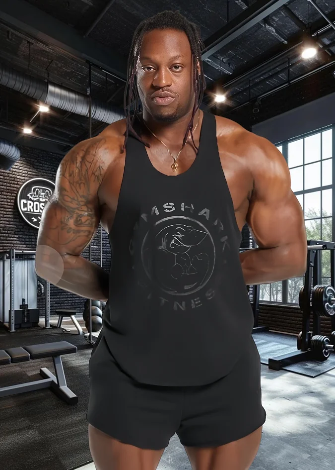 

Men's Bodybuilding Vest Legacy Stringer Breathable 100% Cotton Highlights Muscle Lines Popular Recommended Men's Training Vest