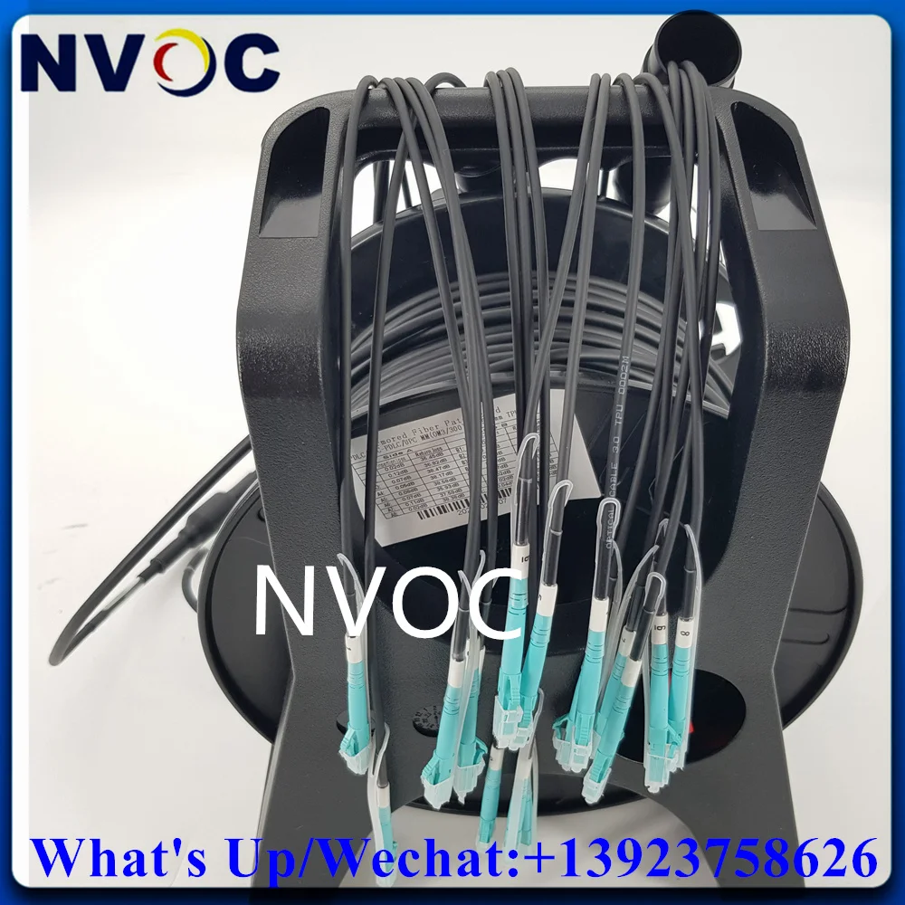 

8Cores 50M 50/125 OM3-300,5.0mm TPU 8C 8Fibers SC/ST/FC/LC Outdoor Armored Fiber Optic Patch Cord Connector Cable For PCD235