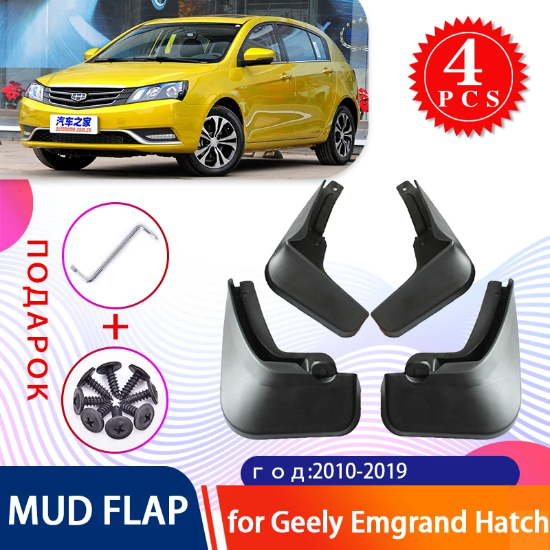 

for Geely Emgrand EC7 Hatch Hatchback RS Sport 2010~2019 Mud Flaps Splash Guards Flap Mudguards Fender Car Styling Accessories