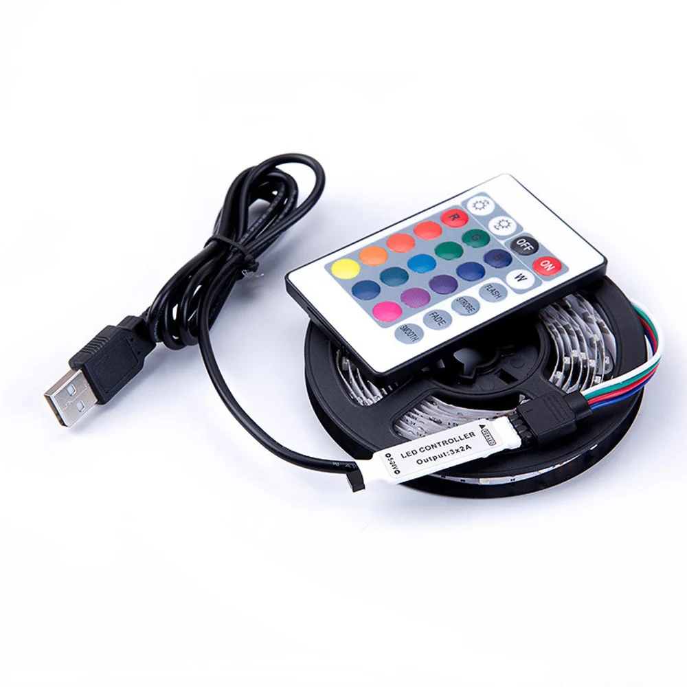 STTL Smart Waterproof  LED TV RGB Strip Light 1M 2M 3M 4M 5M Decor 5050 USB Safe 5V Custom Size LED Strip Lights for Sale
