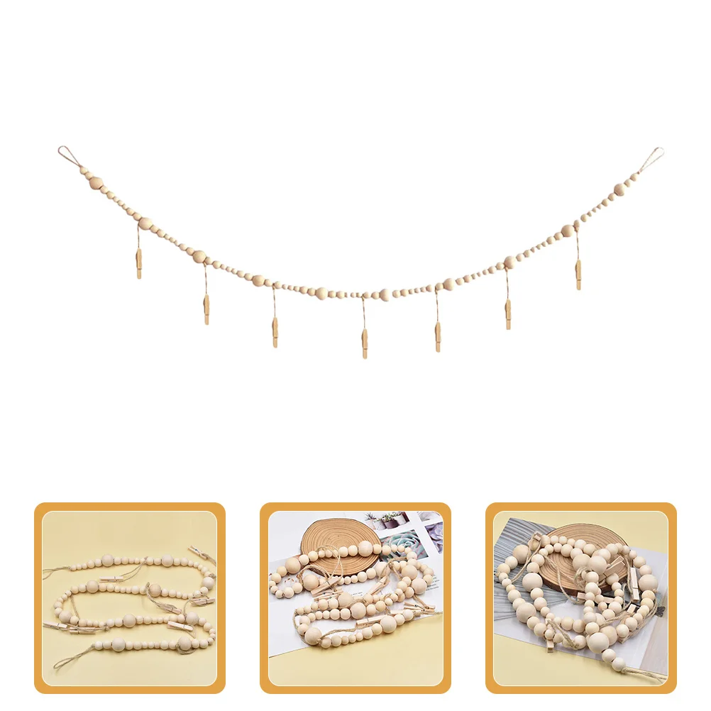 

Creative Wooden Photo Hangers with Clips Wall Decor for Home Valentine's Day Christmas Gifts Card Display Greeting Card Display