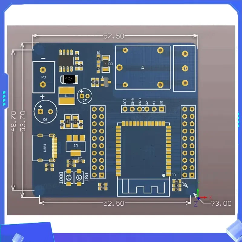 for ESP32S3 WiFi BT Single Relay Module Power USB UART Burning 2x20Pin Reserved Arduino Development Board for Secondary