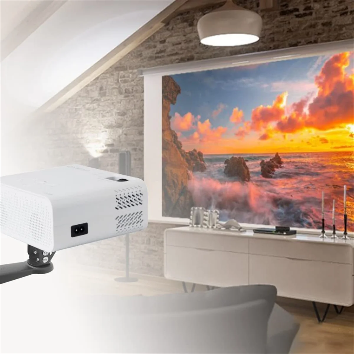 Mini Projector Wall Mount Universal Metal Projection Rotatable 360° Bracket Holder for YG400 RD805 Camera CCTV IP Camera