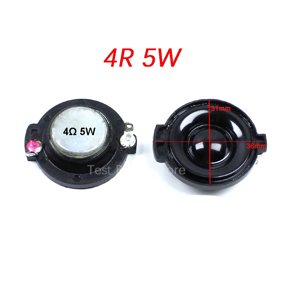 1 Piece Small Tweeter Mini Tweeter Horn 4 Ohms 5 Watts 8 Ohms 5 Watts Speaker Assembly Round Loudspeaker