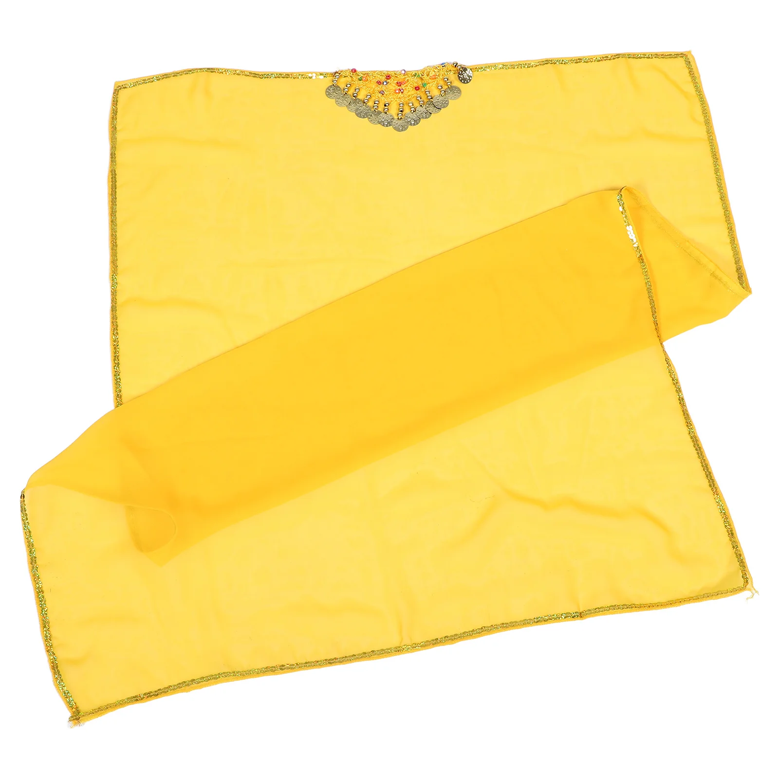 

1 Set Belly Dancer Head Chain With Tassel Coins Ethnic Dance Headdress Sequin Hairband Jewelry Performance Accessory