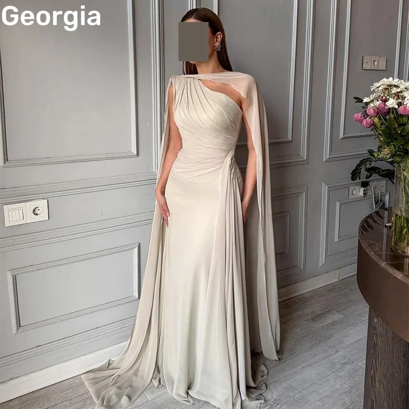 

Luxury Evening Dresses Scoop Neckline Cap Straps Prom Dresses Customized A-Line Floor-Length Zipper Up Formal Occasion Dresses