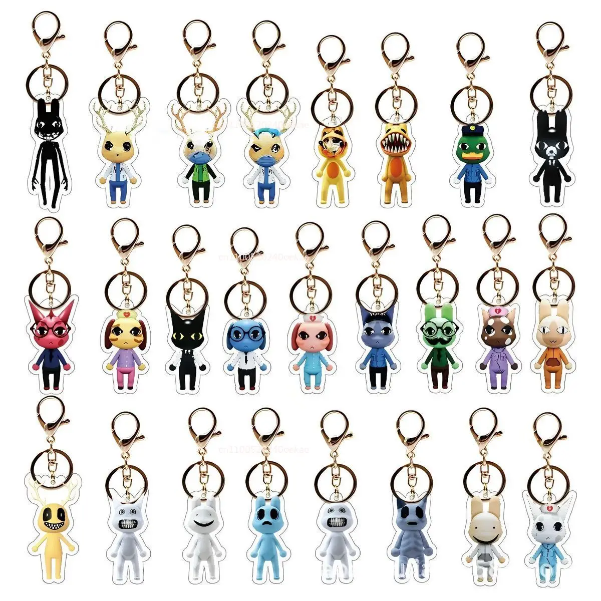 Animal Hospital Pendant Horror Game Animal Hospital Anomaly Cat Dog Penguin Bunny Animal Hospital Keychain Birthday Gifts view 2