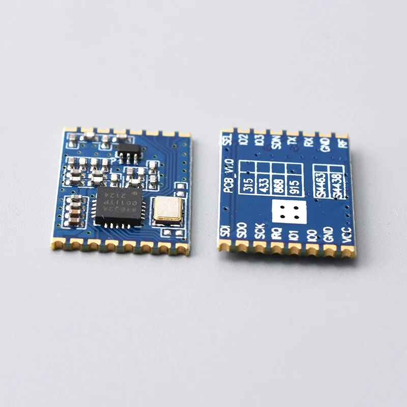Snvi SI4438 SI4463 وحدة الاتصالات اللاسلكية 433/868M جهاز الإرسال والاستقبال RF الاستهلاك المنخفض LLCC68/CMT2300A