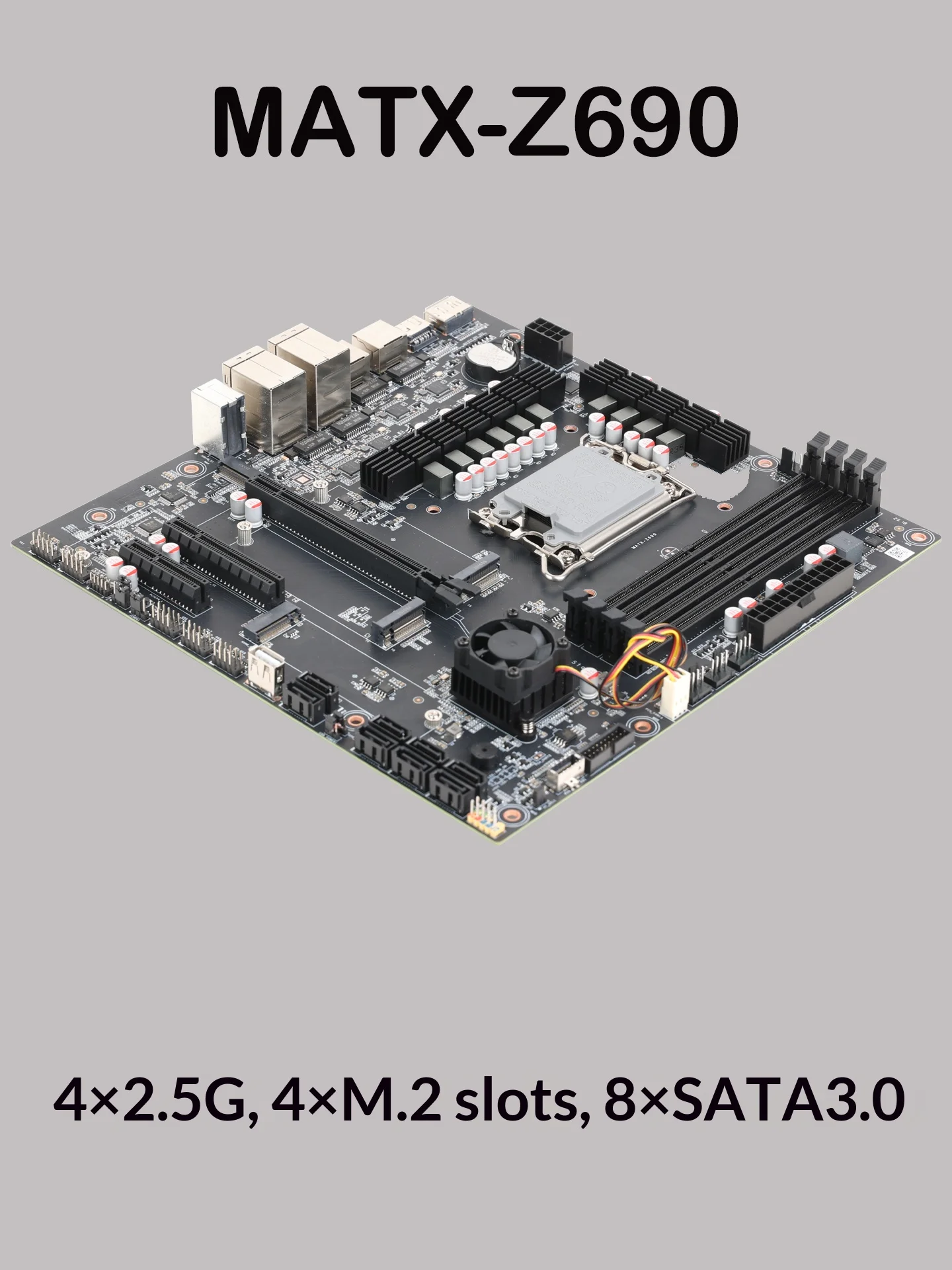 Cloud Star Z690 NAS-Board mit 8 nativen SATA-Anschlüssen, AV1-Format-Hardwaredekodierung, Unterstützung für Intel CPUs der 12. bis 14. Generation, Intel Prozessor, M.2 NVME