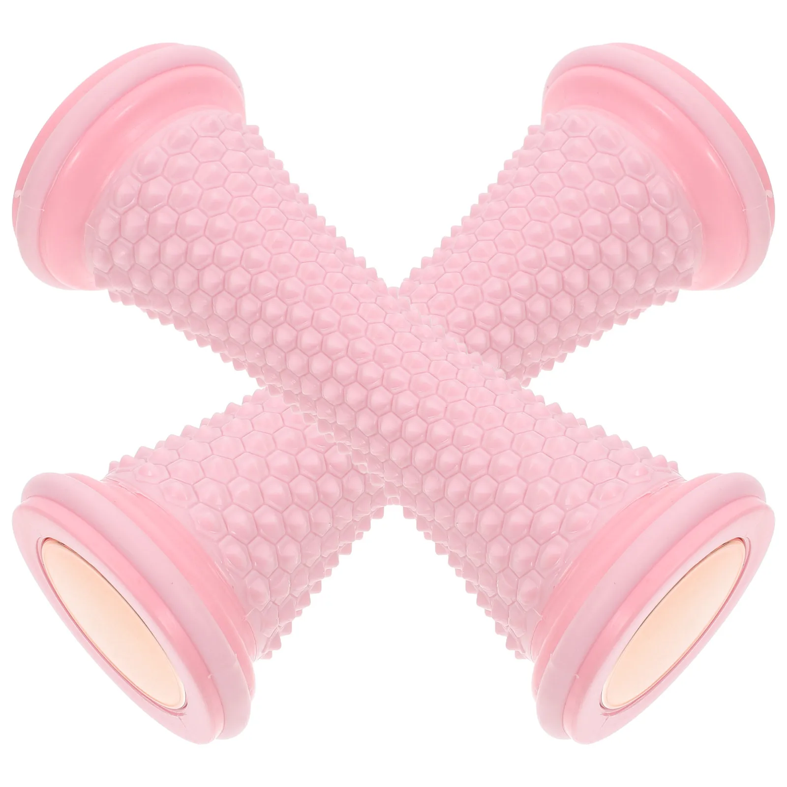 

2pcs Foot Massager Tools Pressure Heel Roller Muscle Rollers Ankle Pink Feet Fitness Portable Massage Plantar Manual Yoga Foot