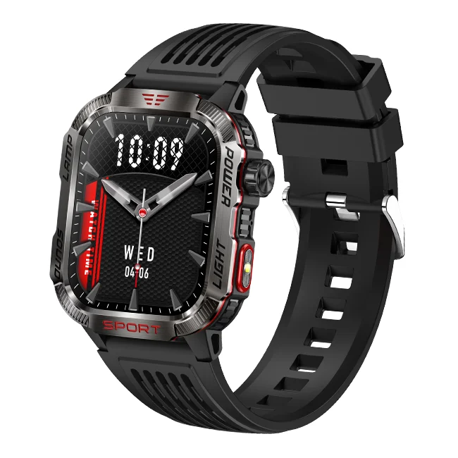 Smart Watch Compass Altitude Air Pressure for Sport Outdoor Flashlight Heart Rate Bt Call Reloj HT29 Smartwatch