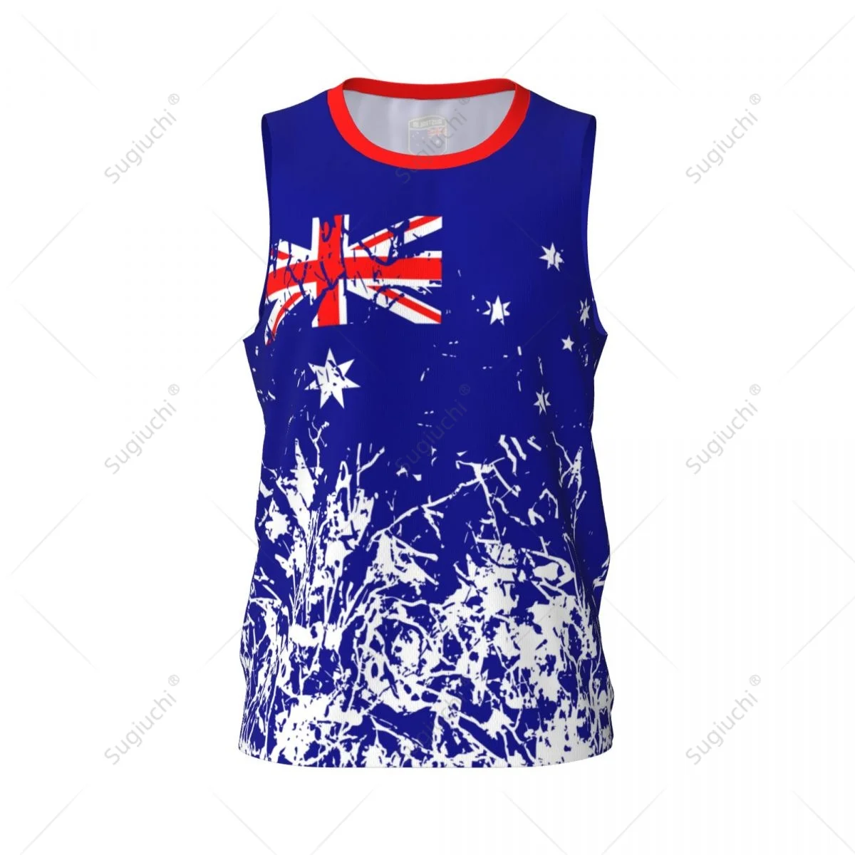 Men Basketball Sports Australia Flag Running Fitness Multifunction Jersey Sleeveless shirt Custom Name Nunber Exclusive