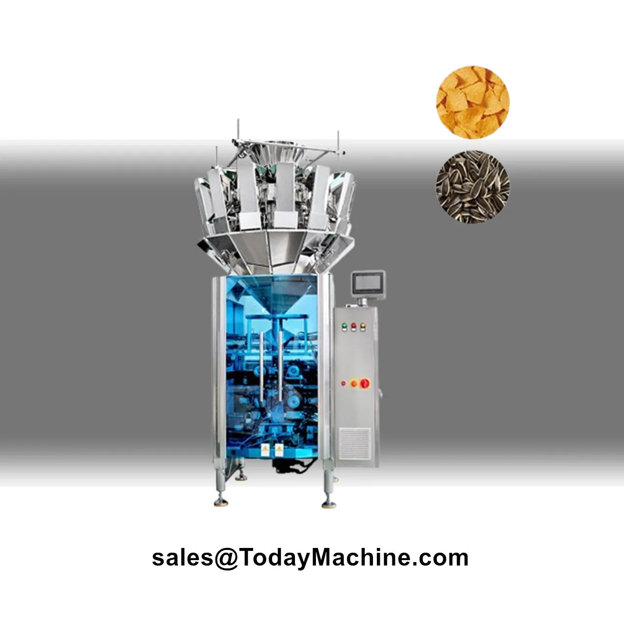Automatic Linear Weigher Granule Snakcs Beans Rice Bag Packing Machine