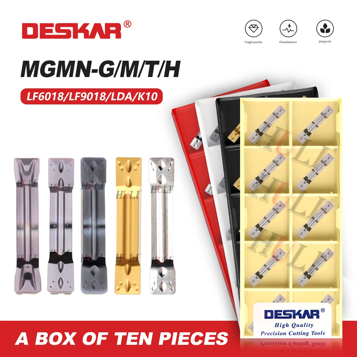 MGMN 150 200 300 400 500 600 - LF6018/LF9018/LDA/K10 DESKAR 100% Original MGMN Slotted Inserts Lathe High Quality Turning Blades