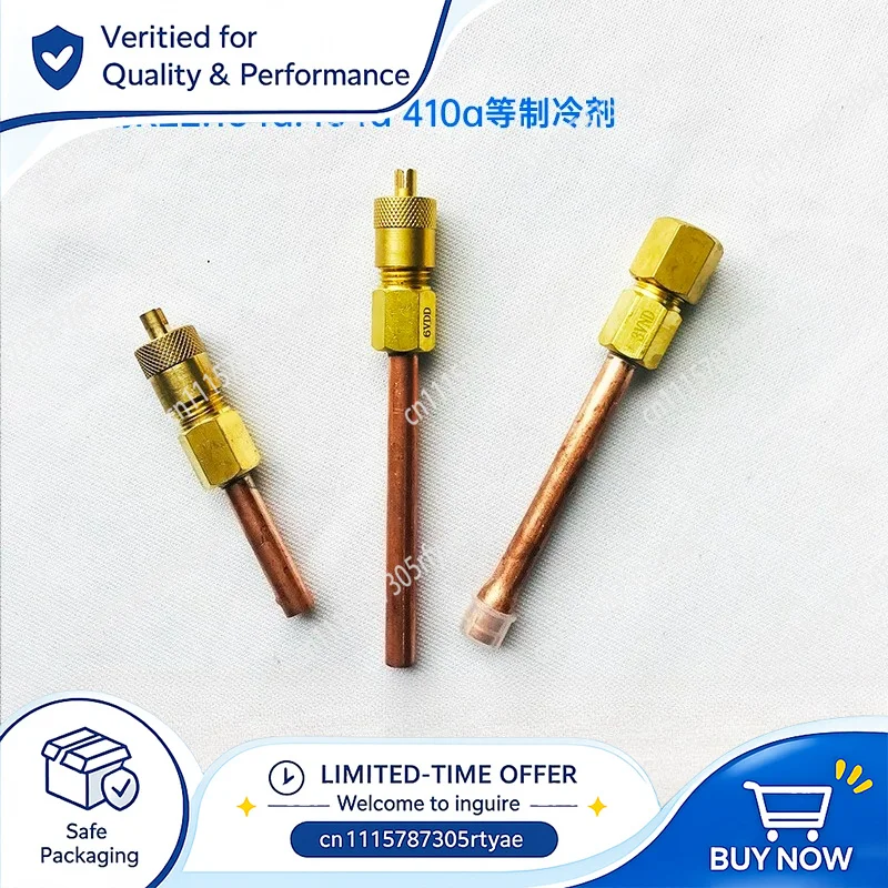 Refrigerator One Way Valve Air Conditioner Charging Valve R22 Freon Charging Port Quick Connect Needle Valve Adapter