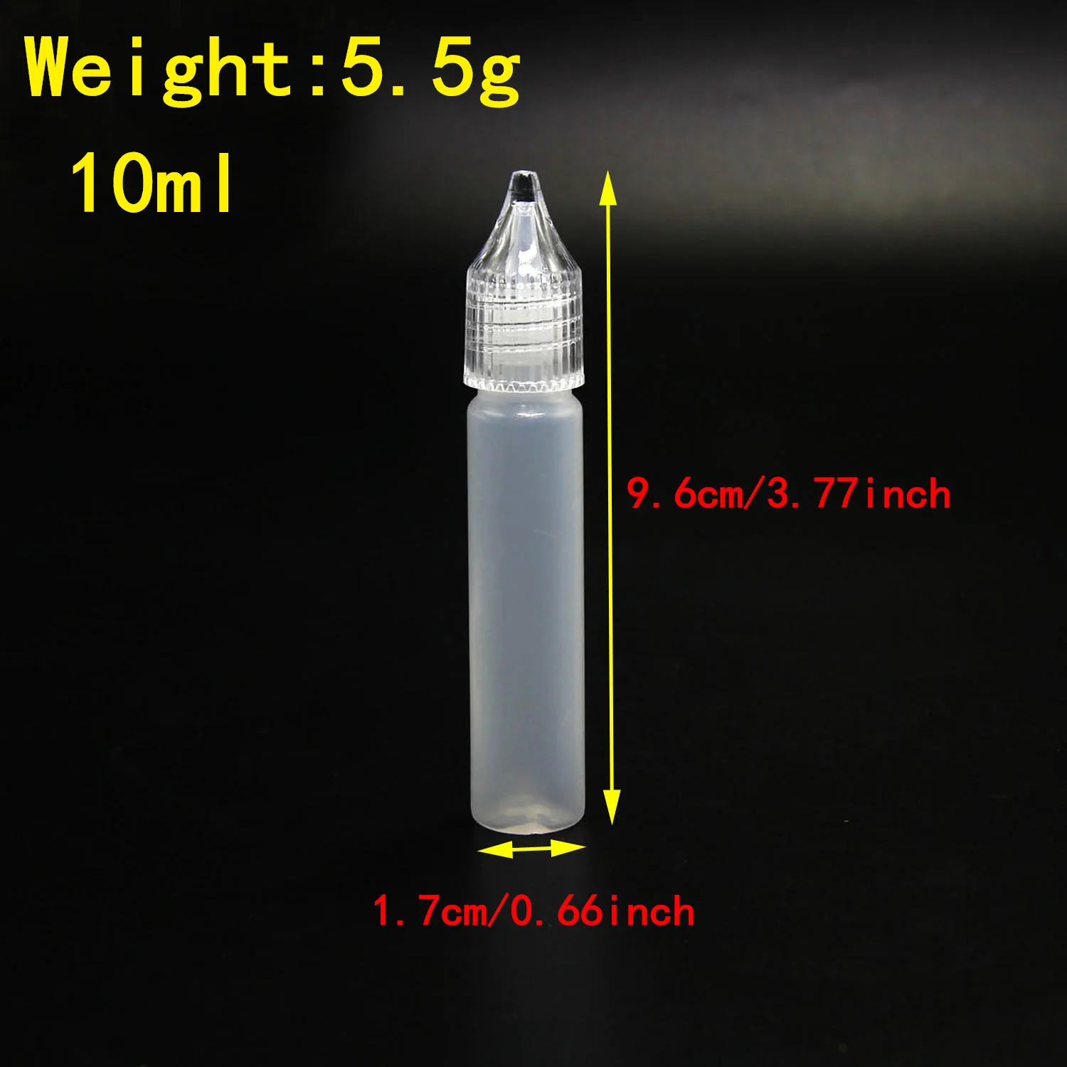 Botella cuentagotas de plástico de 10/15/30/50ml, botella líquida, botella vacía larga y delgada, botella con forma de bolígrafo para contenedor de pigmento de aceite de tinta