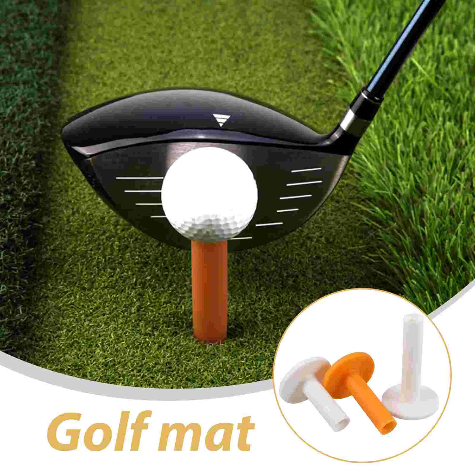 Juego de Golf de 6 uds., suministros de Golf, accesorios portátiles para camisetas, estantes para pelotas, soporte para camisetas de conducción de goma