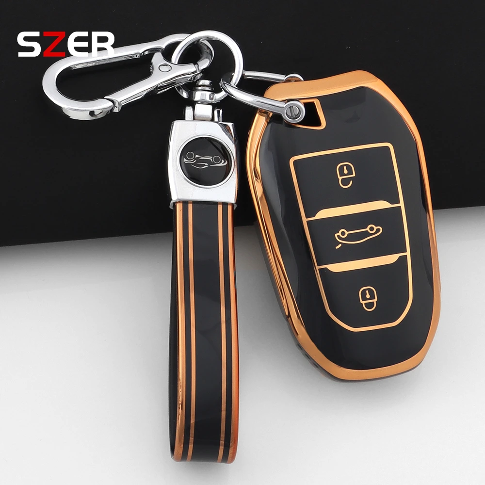

Модный автомобильный чехол для смарт-ключа, брелок для Peugeot 2008 3008 4008 5008 308 408 508 Citroen C1 C2 C4 C6 C3-XR Picasso Grand DS3 DS5