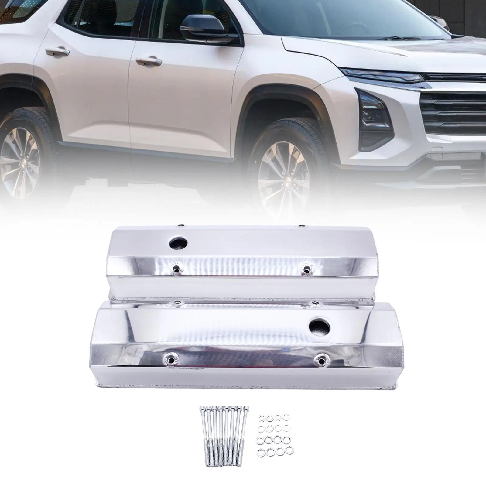 

Tall Valve Covers 1/4" Billet Rail Replace Parts for Chevy Sbc 400 383