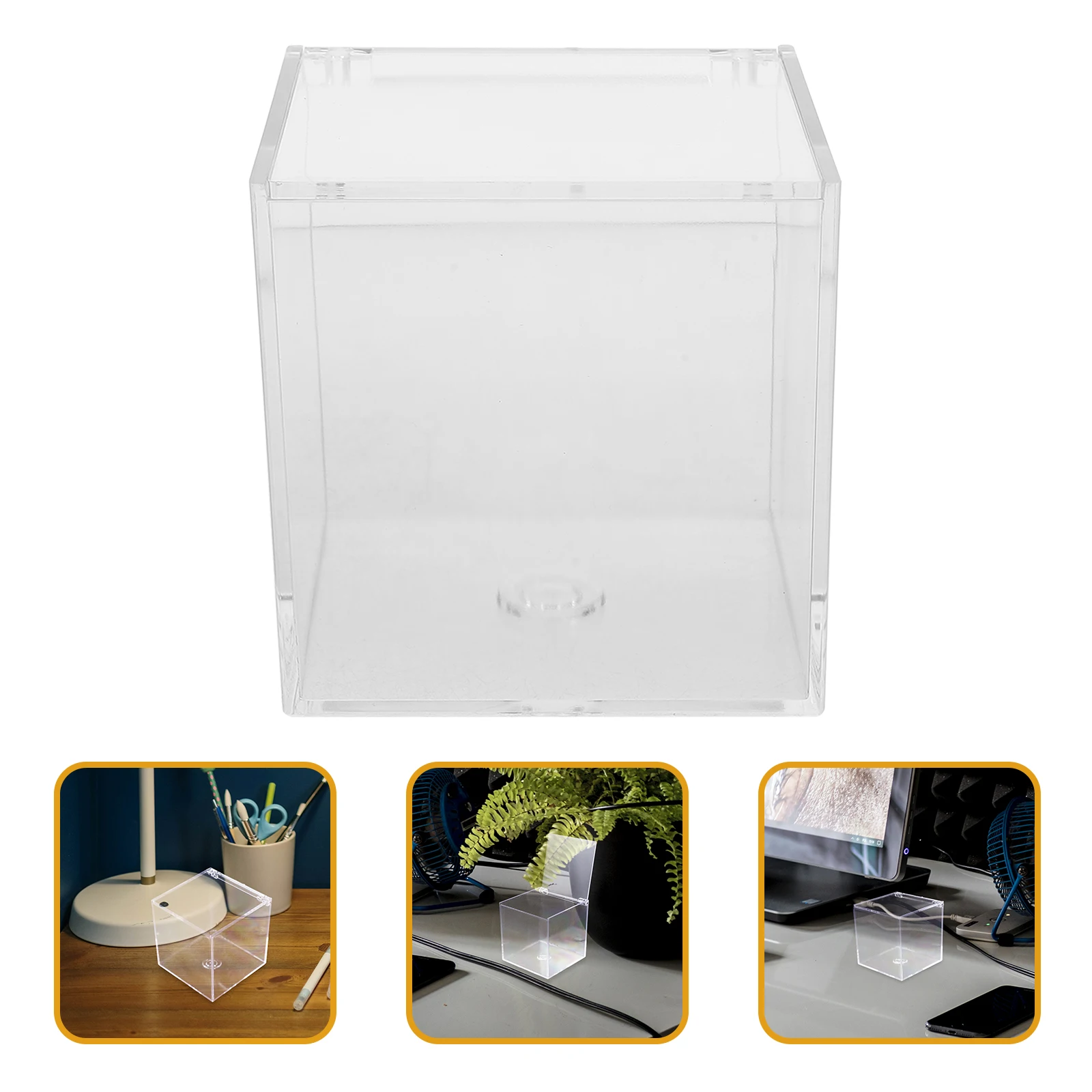 

Acrylic Storage Box Toy Display Case Figurine Collection Clear for Collectibles