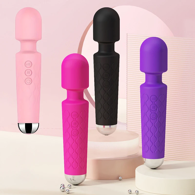 20 Frequency 8 Speed Vibrator, Clitoral/Anal AV Wand, Sex Toys, Adult Toys, Sexy Toys, G-Spot Stimulator - Rechargeable