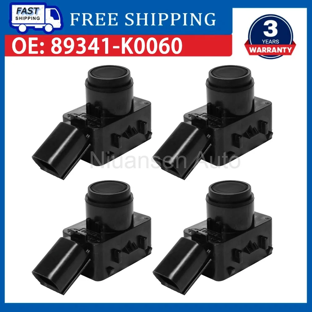 4PCS 89341-K0060 89341K0060 Car Parking Reversing Control Sensor PDC Radar For Sienna Venza 2020-2021 89341-K0060-C0
