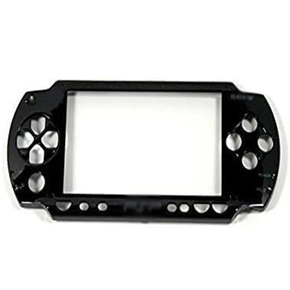 Nova reparação placa frontal caso capa escudo parte para psp 1000 1001 console preto