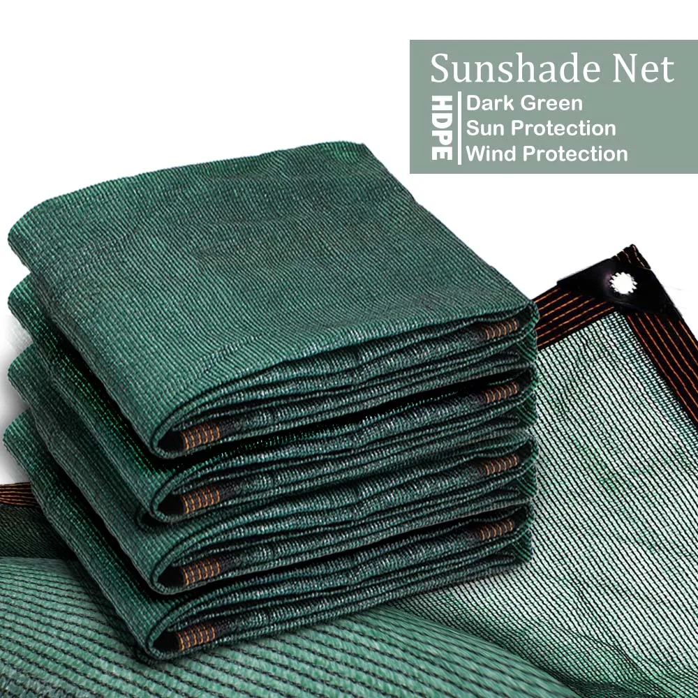 95% Dark Green Sunshade Multiple Sizes Available Knit Tightly Strong And Durable Suitable for Summer Garden Outdoor Pool Kiosk