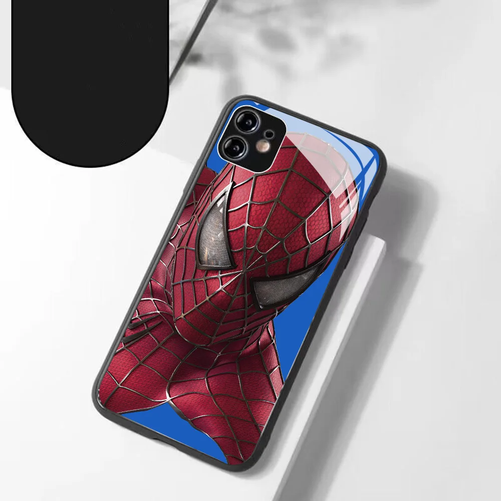 Marvel's Spider-Man Phone Case for OPPO Reno 2 3 4 5 6 7 7Z 8 8T 10 11 Pro Plus 5G Glass Soft Silicone Frame Back Cover