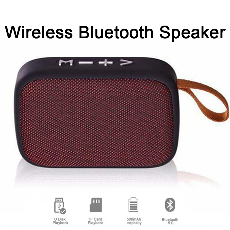 Portable Speaker Outdoor Bluetooth 5.0 Mini Loudspeaker Wireless 3D Stereo Music Player Surround HiFi Sound Box For Indoor Sport