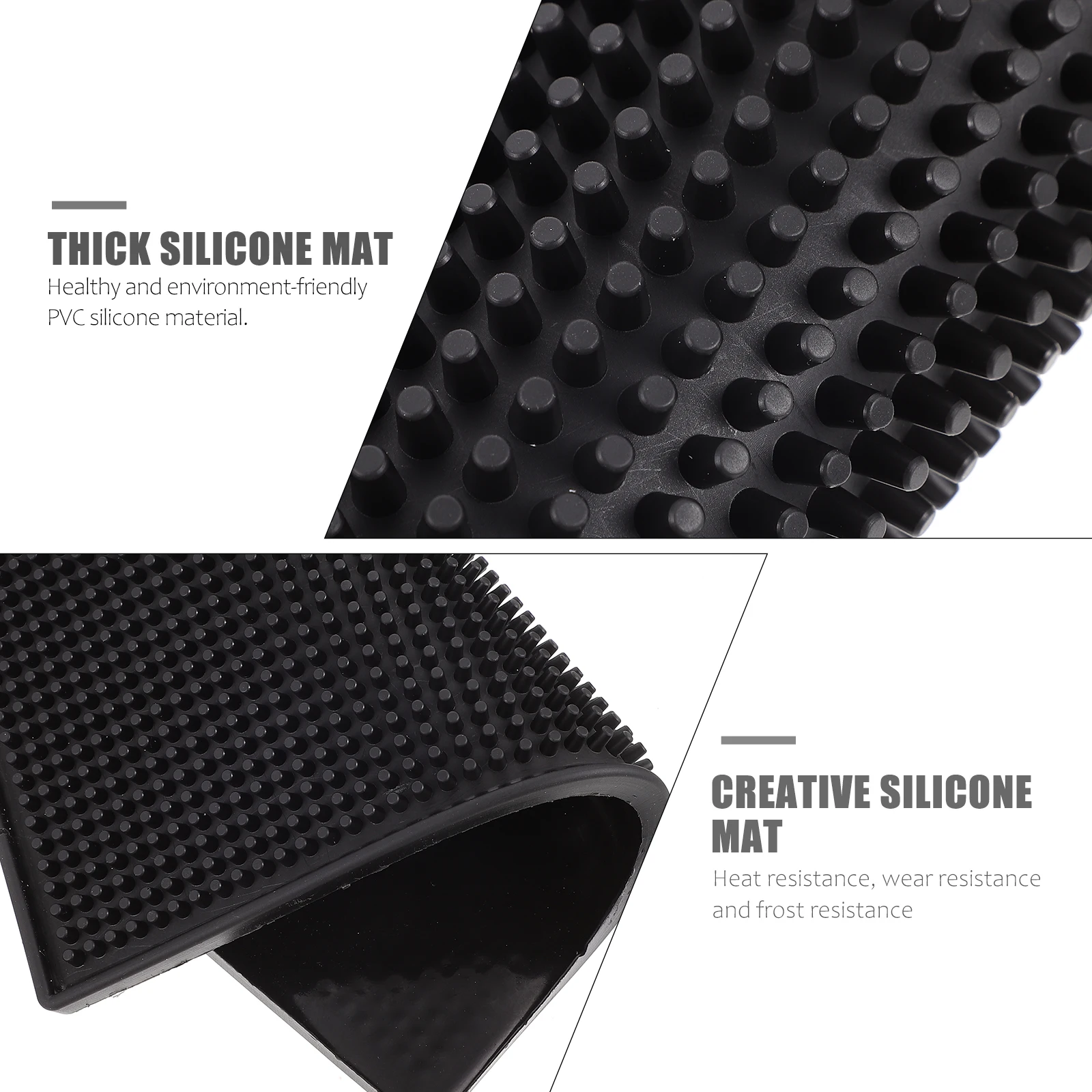 

Non slip Water Coaster Stylish Cup Mat PVC Silicone Home Environmental Pad Thick Long lasting Heat Wear Resistance Frost