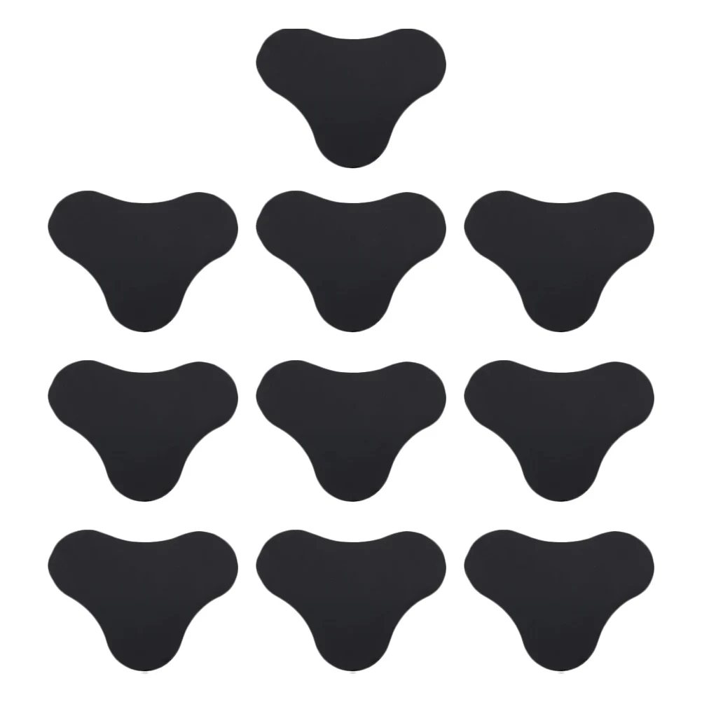 

10 Pcs Black Carpet Gripper Rug Tape Reusable Washable Non Slip Back Pad Stickers For Hardwood Floors Bathrooms