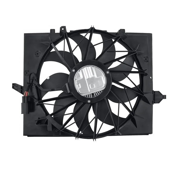 17427543282 17427514181 17427534912 for BMW E60 525 530 545 645, E65 750 600W Radiator Condenser Cooling Electronic Fan - view 2