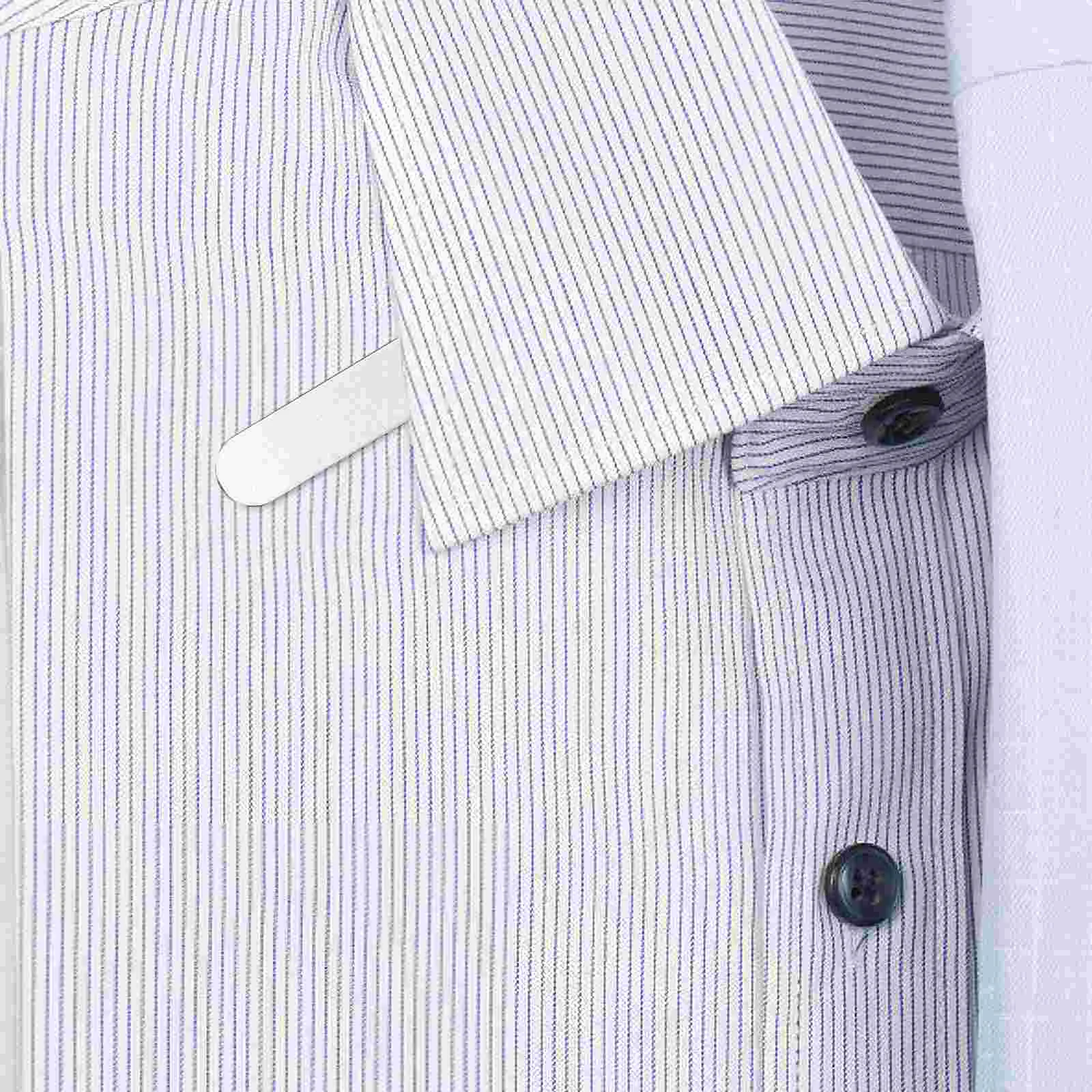 40 pezzi colletto della camicia per uomo camicie eleganti camicette bordi lisci in metallo prevengono le rughe aspetto professionale arrotondato sicuro