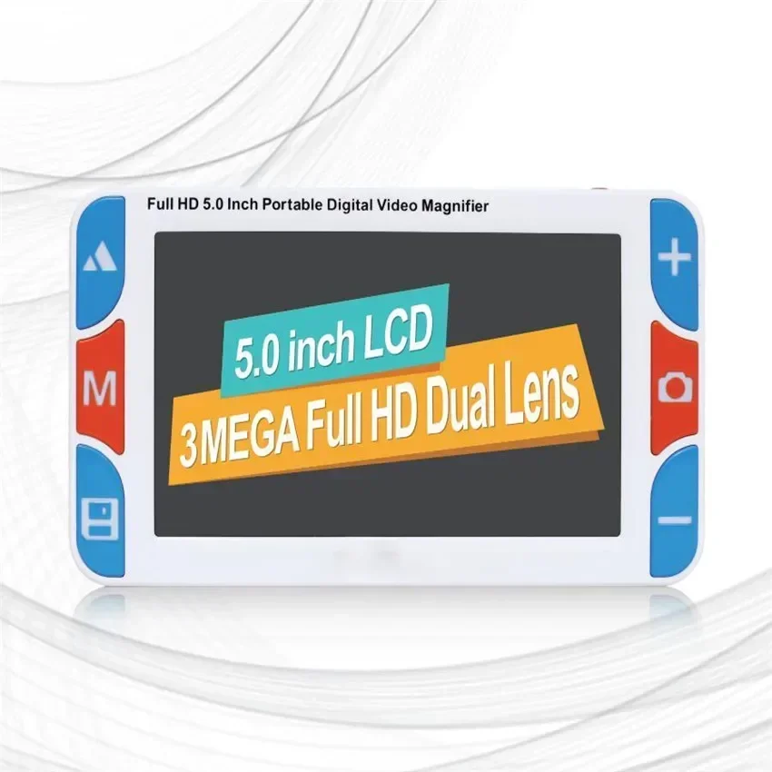 China LCD handheld 5 7 inch digital Video magnifier with magnification 4X to 32X for low vision visual impairment