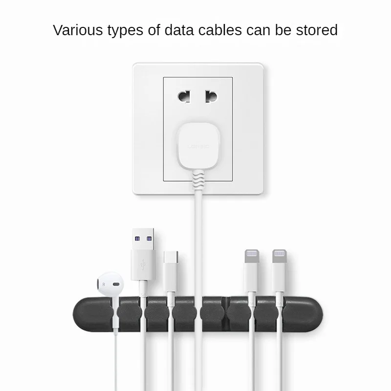 Cable Organizer Compact Storage Line Wire Management Durable Desktop Cable Organizer Durable Cabl Solid Color Mobile Phone Line