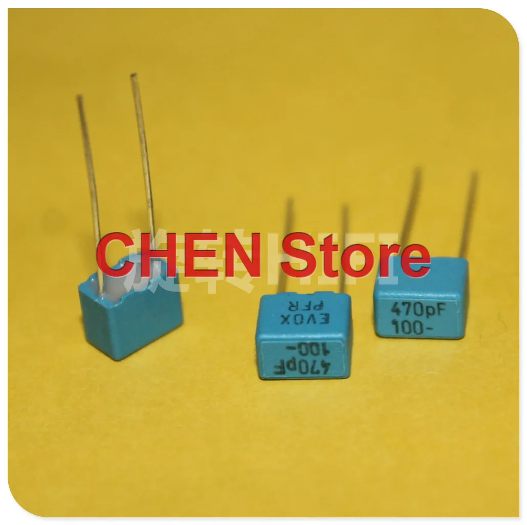 KEMET EVOX PFR5 p5 Audio frequency film MKP capacitance 430PF 450PF 470PF 820PF 910PF 63V 100V 250V 400V Blue capacitor