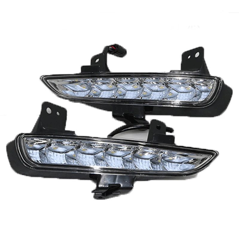 2pcs For Mazda 6 Mazda6 GH Ruiyi 2009 2010 2011 2012 Front bumper LED Fog Light Daytime Running Light DRL Lamp