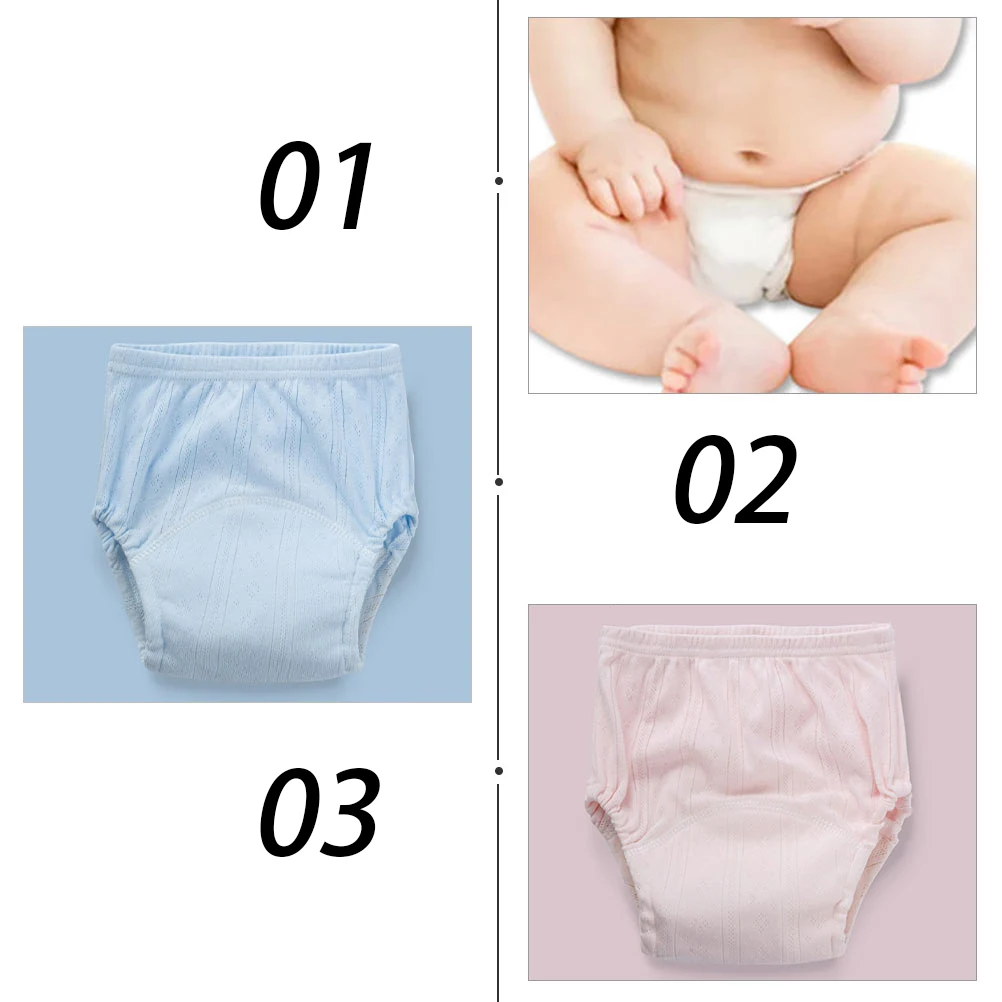 

3 Pcs Potty Training Pants Reusable Diaper Boys Cotton Baby Girls' Underpants Children's