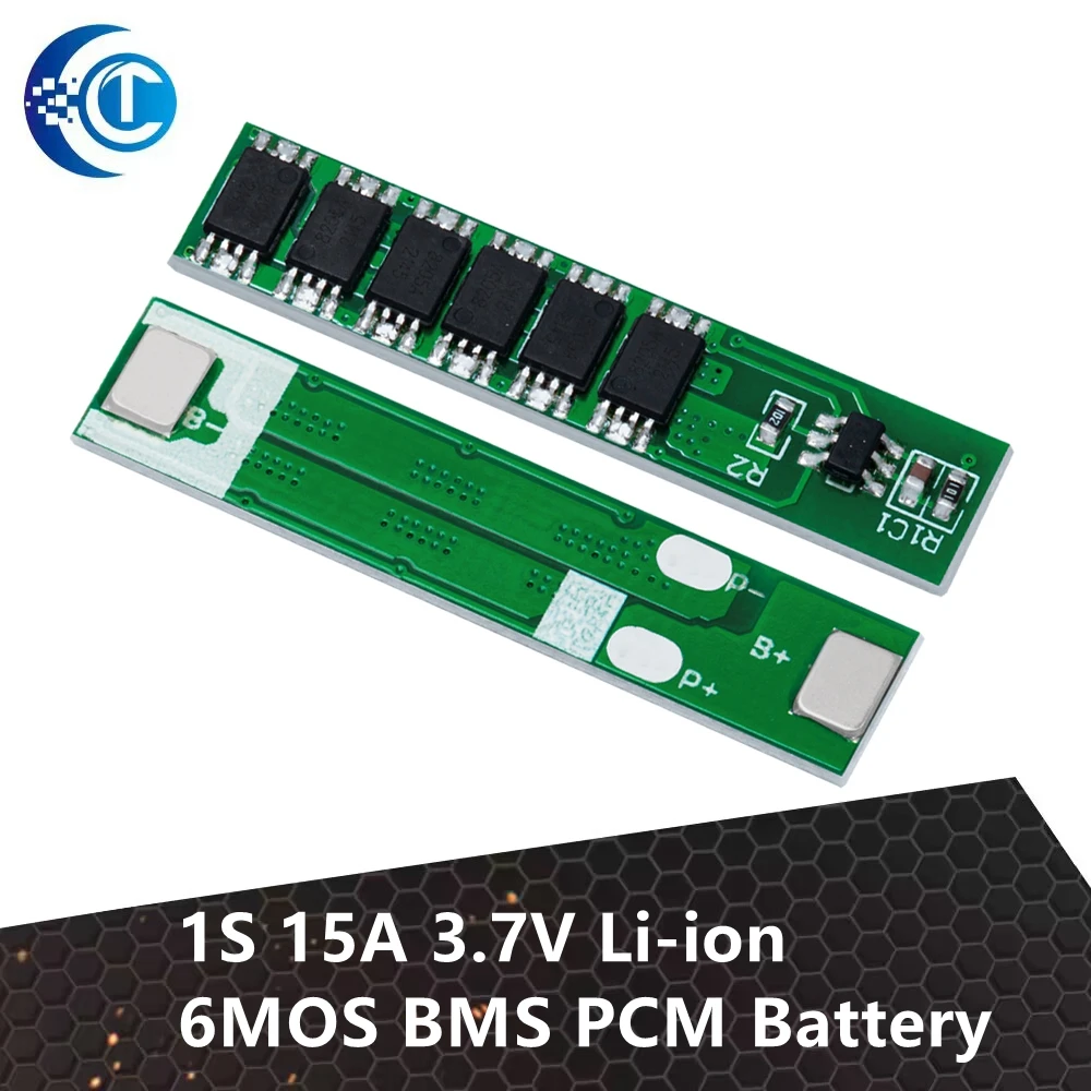 1S 15A 3.7V Li - ion 6MOS BMS PCM Battery Protection Board! Ideal for 18650 Lithium - ion Batteries