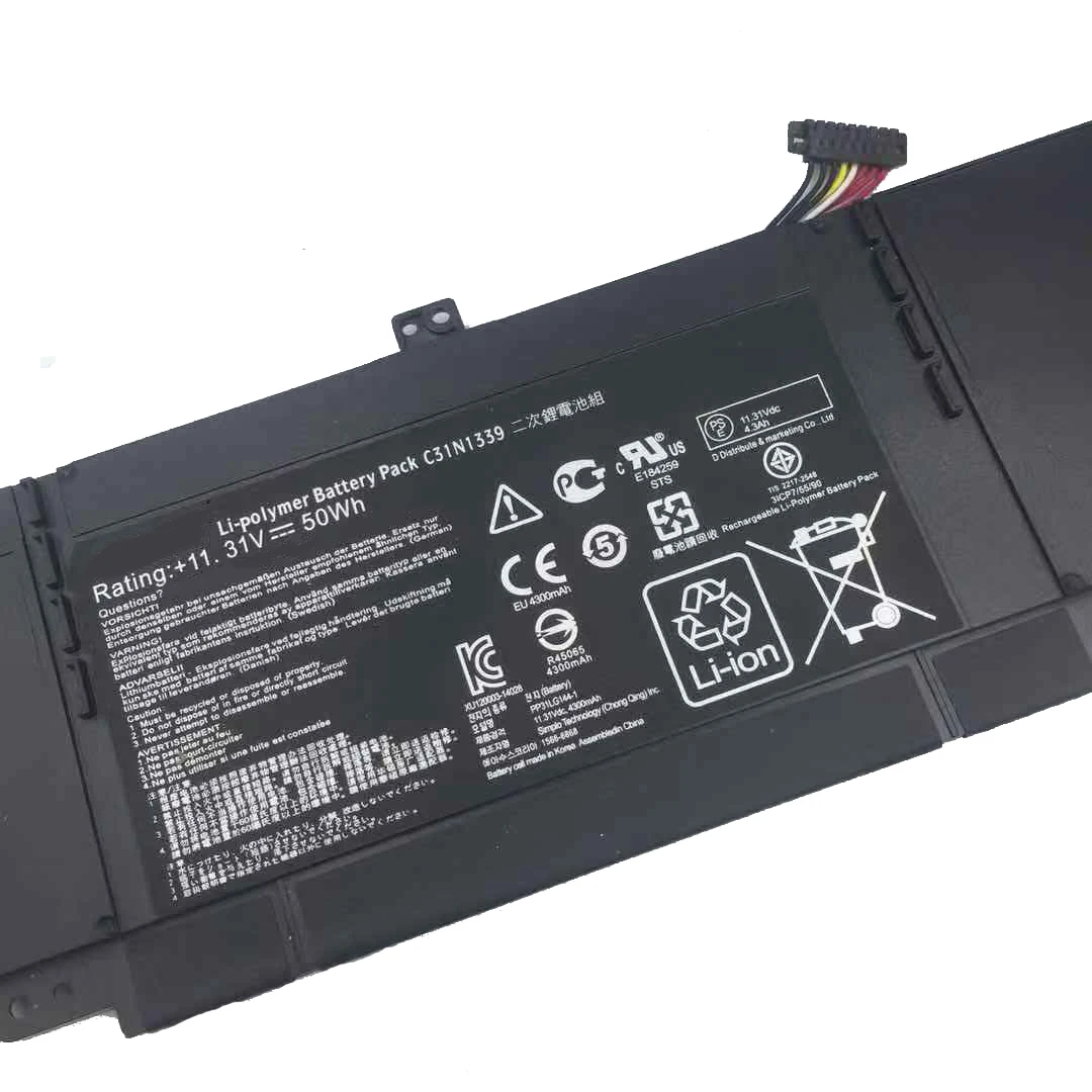 CP Laptop Battery C31N1339 11.31/50WH/4300mAh For Zenbook UX303L UX303LN TP300L TP300LA TP300LJ Q302L Q302LA Q302LG