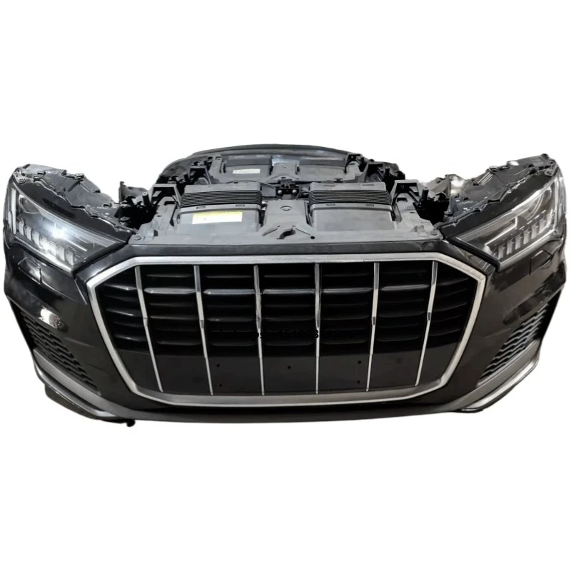 Q7 2020-2025 Front Bumper Kit with Headlight Electronic Fan Radiator Geshan Sports Nose Accessories for Cars